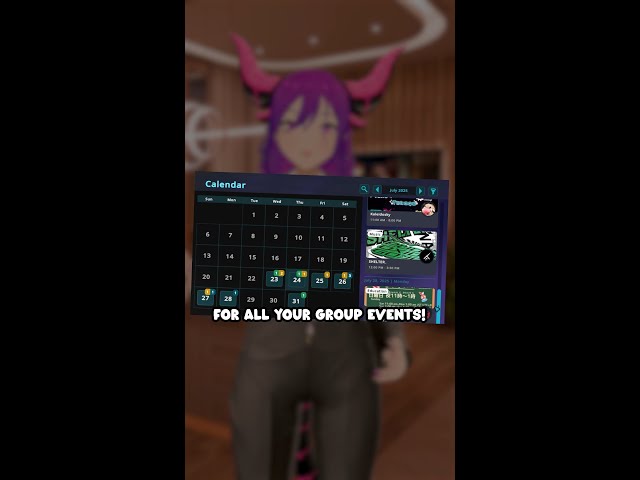 In-Game Event Calendar is here! #VRChat #vrchatcommunity #vrchat #vr