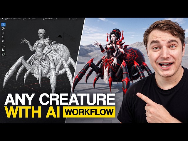 Create Anything with 3D AI - Animals, Monsters, Creatures Tutorial