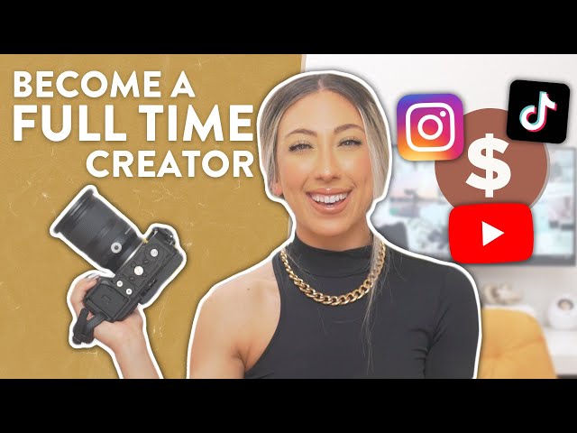 HOW TO BECOME A FULL-TIME CONTENT CREATOR IN 2026 | 5 Steps To Growing Your Content Creator Business