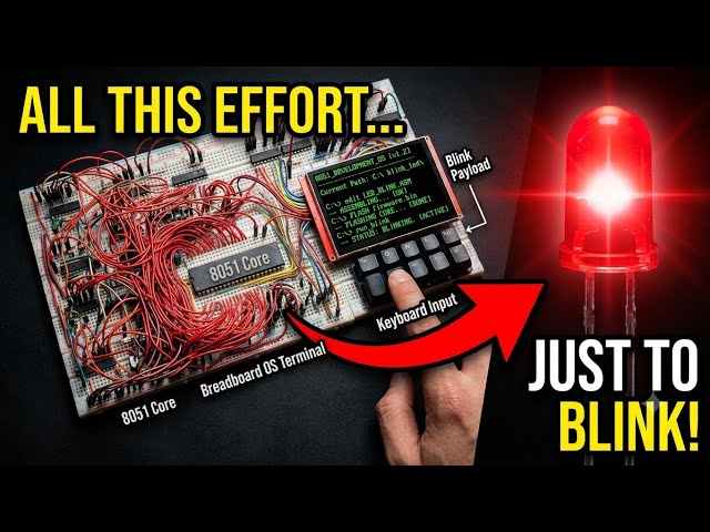 I Built a Computer Just to Blink an LED | 8051 Microcontroller 