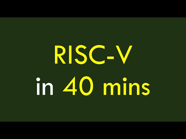 RISC-V Tutorial: Building a RISC-V CPU from scratch