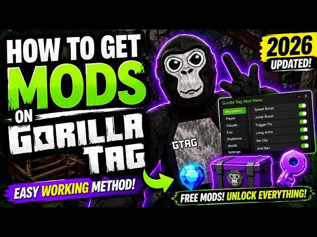 How to Get Mods on Gorilla Tag 🦍 EASY Working Method for 2026