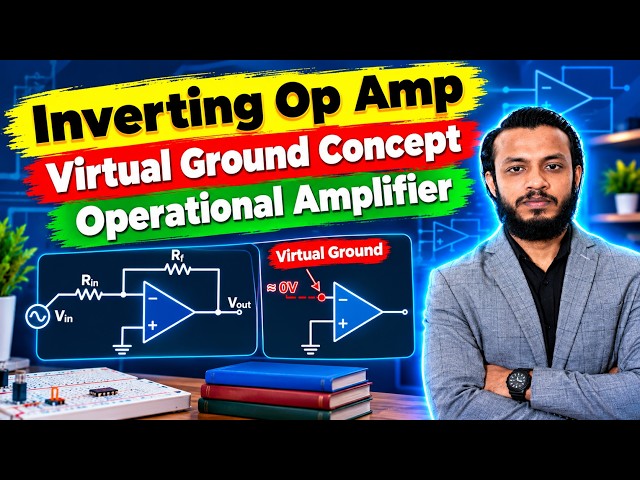 04-Inverting Op Amp || Virtual Ground Concept || Bangla || Operational Amplifier