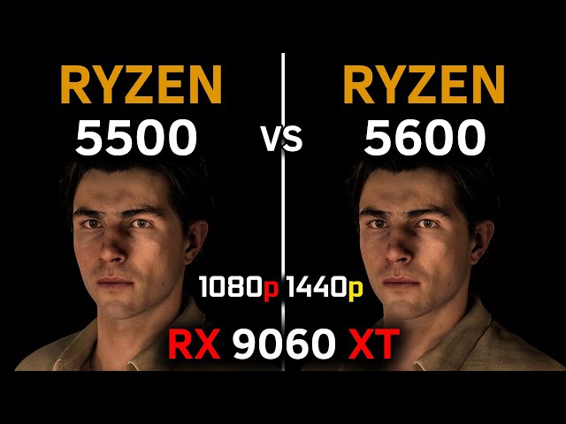 RX 9060 XT | Ryzen 5 5500 vs Ryzen 5 5600 | 1080p, 1440p | FSR 4 | Best Budget CPU 2025?