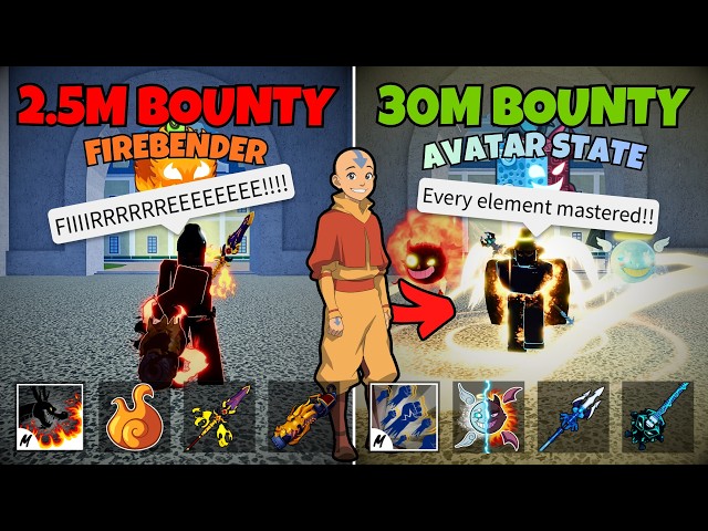 Becoming The Avatar In Blox Fruits PvP…