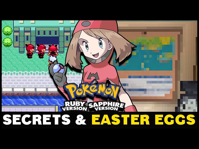9 SECRETS & EASTER EGGS in Pokemon Ruby & Sapphire You Missed
