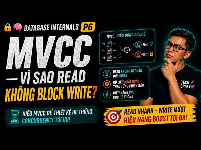 🧠  MVCC — Vì Sao Read Không Block Write  — 🧠 Database Internals P6