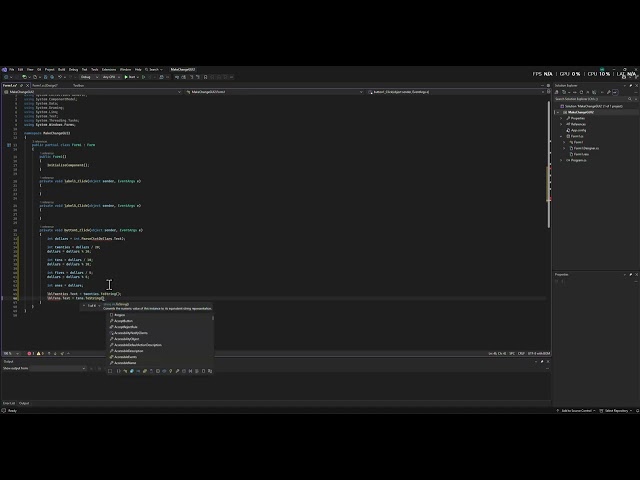 Chapter 3 Project 5 MakeChangeGui
