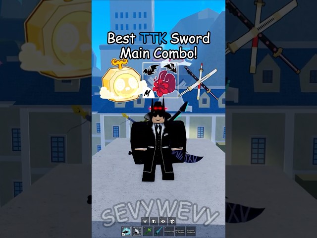 Best True Triple Katana Combo In Blox Fruits! #roblox #bloxfruits #shorts
