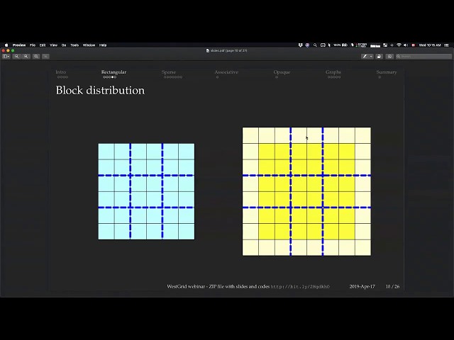 Working with distributed unstructured data in Chapel