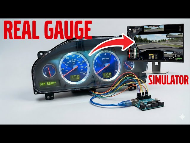 Connecting Real Car Gauges to a Racing Simulator