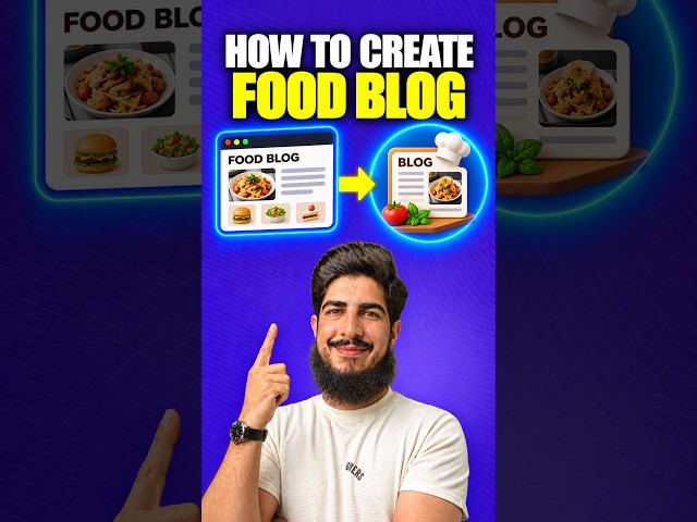 How To Create A Food Blog #website  #tutorial #webdesign