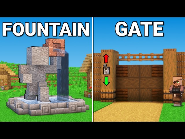 15+ VILLAGE Build Hacks In Minecraft!