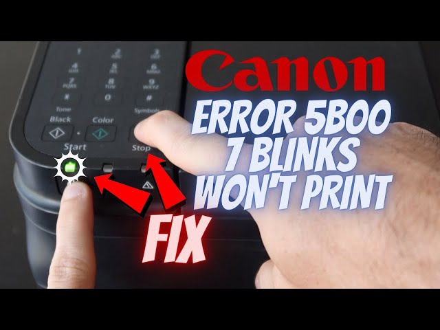Canon Error 5B00 Reset (SOLVED) Ink Waste Counter | Support Code 5B00 5800 Pixma G4200 7 Blinks