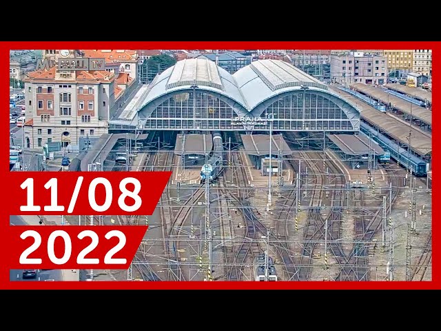 Trainspotting at Prague Main Station 11.8.2022