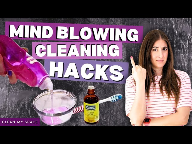 MIND BLOWING Cleaning Hacks From a PRO!
