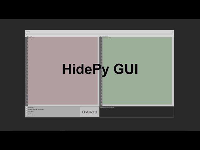 UOW - SIM - FYP (Python Obfuscator) - HidePy Demo