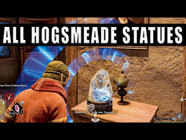 Howarts Legacy Hogsmeade Demiguise Statues - Hogsmeade Moon Statues