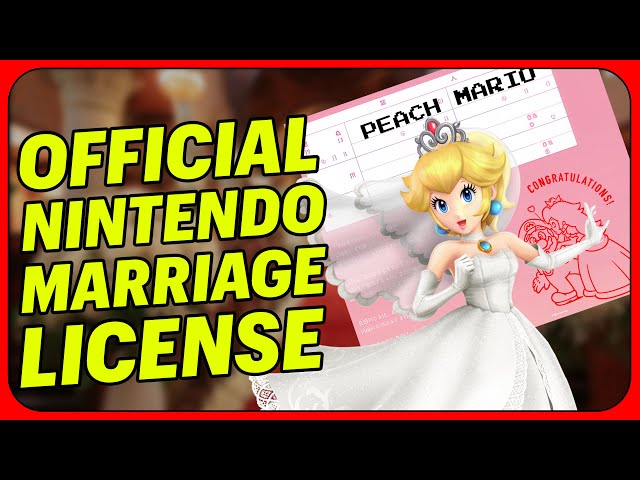 Get Married with a Super Mario Odyssey Marriage License!