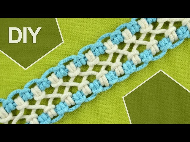 DIY / crossed sennit, chainlet - SIX strands