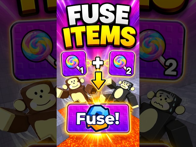 How to fuse charms in speed monkey escape #roblox