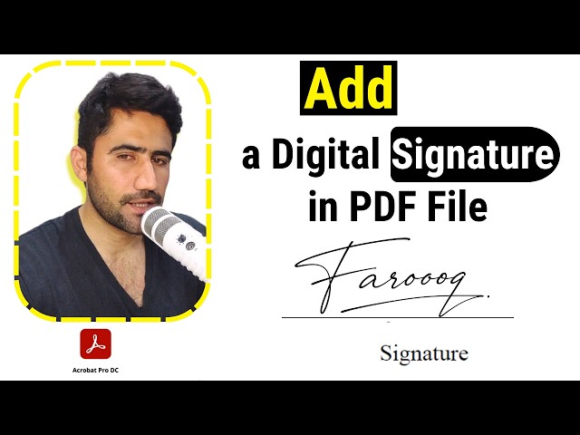 How to Add a Digital Signature in Adobe Acrobat Pro DC | Sign PDF Documents on PC (2026)