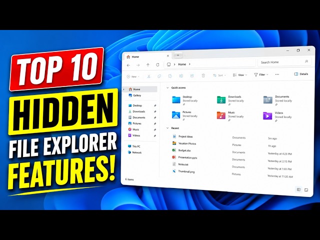 Top 10 Windows File Explorer Features You Probably Didn't Know!