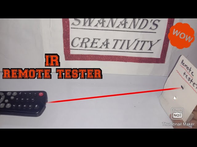 How to Make a Simple Remote Tester - IR Remote Tester. #irremotetester #remotetester