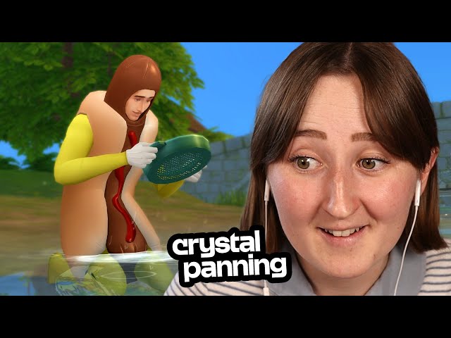 playing the sims, but i can only make money from CRYSTAL PANNING