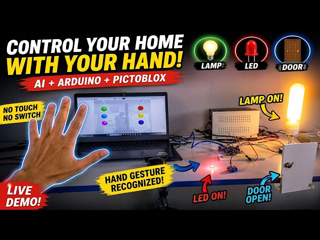 Control Your Home With Hand Gestures! | AI Arduino Smart Home Tutorial