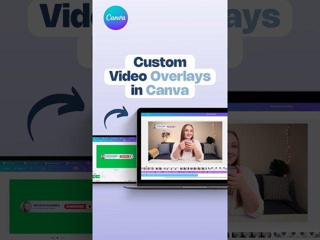 Custom Video Overlays in Canva #canvatutorial