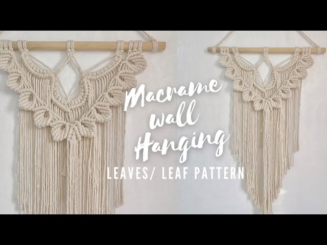Macrame Wall Hanging 07 | Leaves Wall Hanging | Macrame Pattern | Habit Made