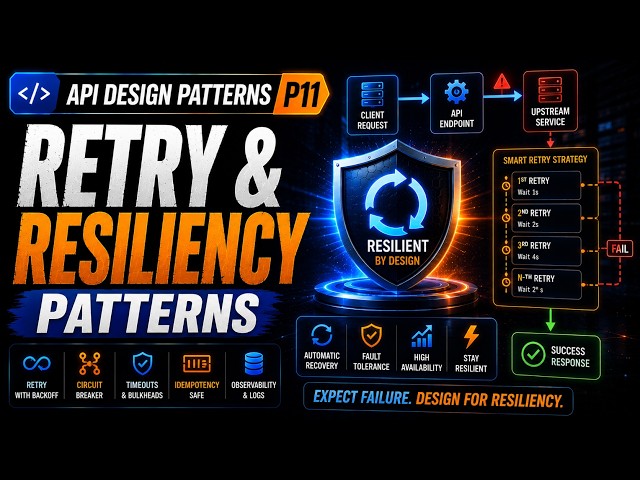 🔒🌐 Retry & Resiliency Patterns — retry sai có thể làm hệ thống tệ hơn | API Design Patterns P11