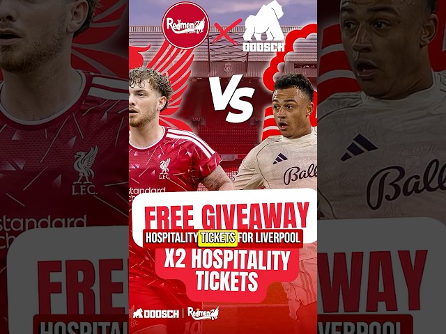 GIVEAWAY LIVERPOOL VS NOTTIGHAM FOREST 2 FREE HOSPITALITY TICKETS 🎫 #LiverpoolFC #LFC #theredmentv