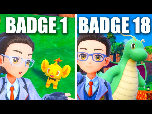 I Caught a SHINY POKEMON Before Each Badge (Pokemon Scarlet)