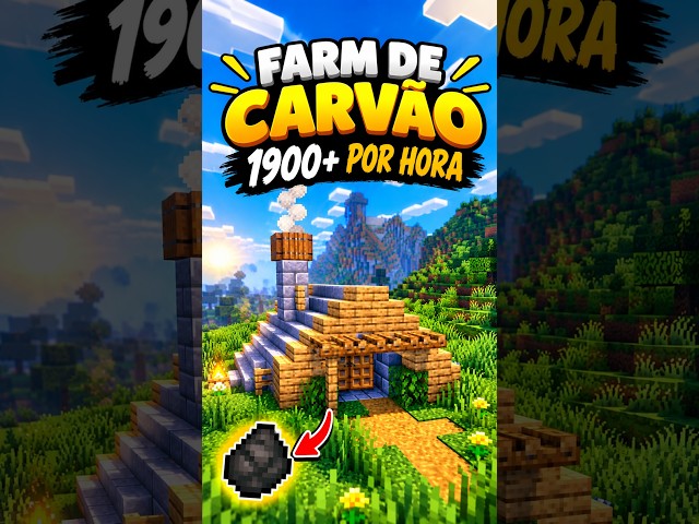 THIS FARM PRODUCES 1900+ COAL PER HOUR! 🔥 #minecraft #minecraftshorts #shorts #redstone #tutorial