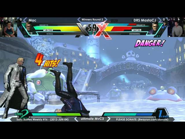 Salty Battles #16 - UMvC3 W2 - Mac VS DRS MastaCJ