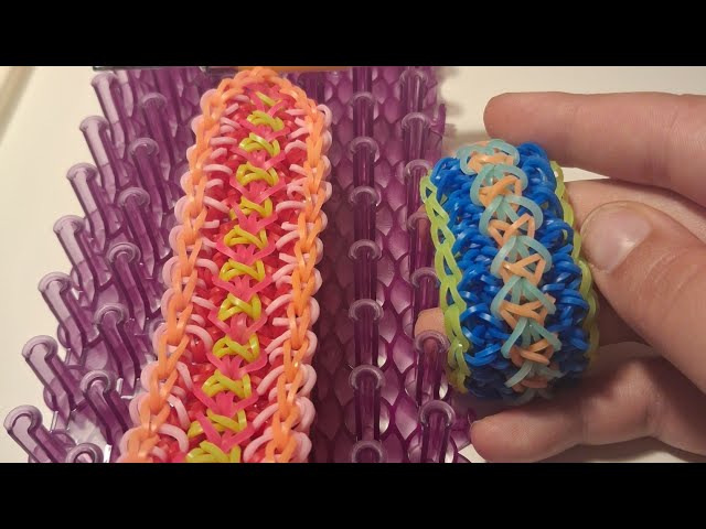 "Loving" bracelet tutorial 7 pins wide
