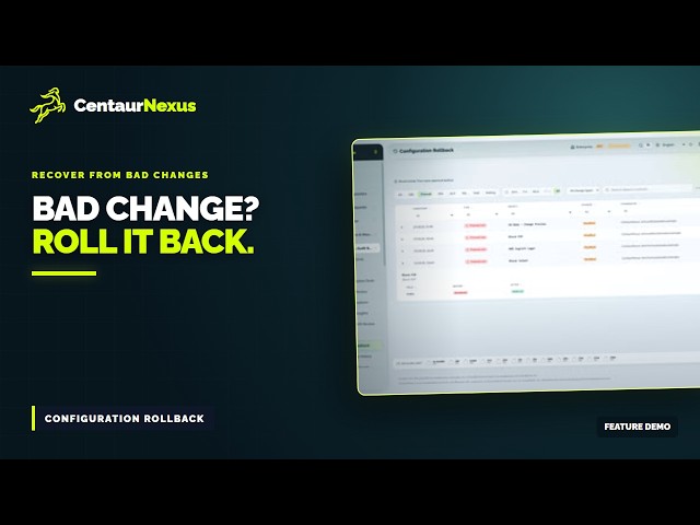 Safely Roll Back a Zscaler Change | Configuration Rollback