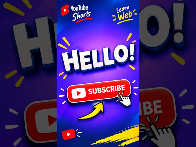Hello Animation By using Html & Css #css #html #animation
