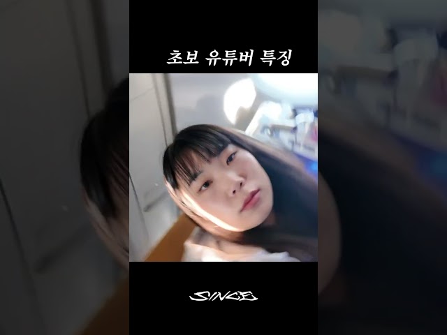초보 유튜버 특징                                                    #신스  #since #브이로그