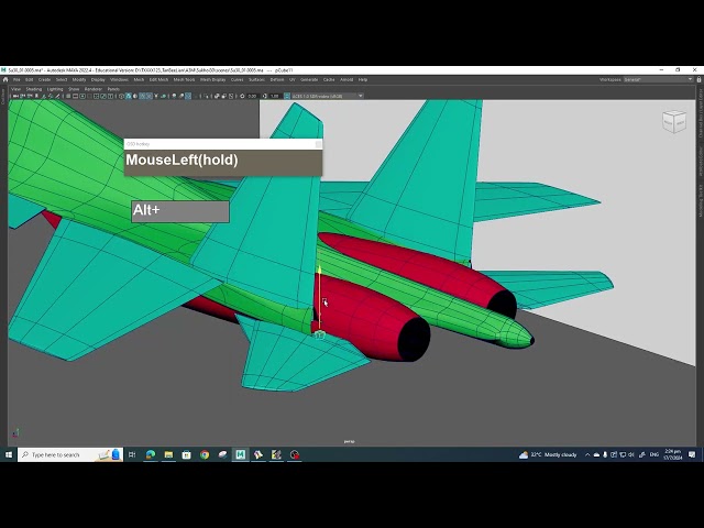 A3M SU30 part5 Refining Elevator and Jet Engine cross section