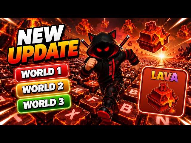 New LAVA Sound 😱 +1 speed keyboard escape | Roblox