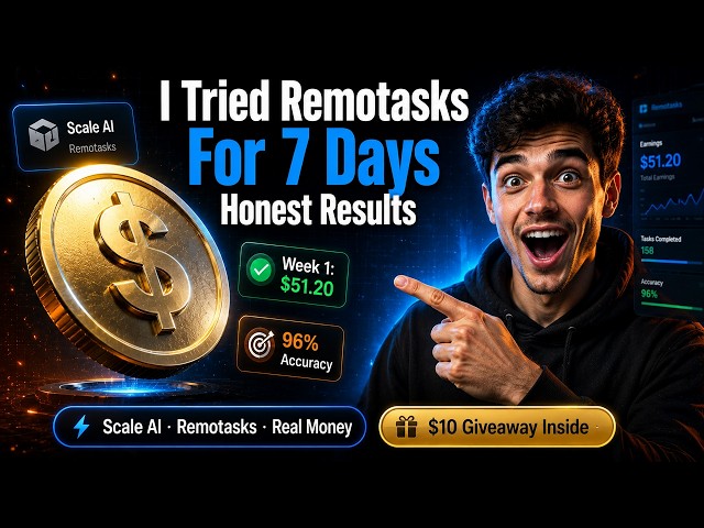 I Tried Remotasks (Scale AI) for 7 Days — Honest Results + $10 Giveaway