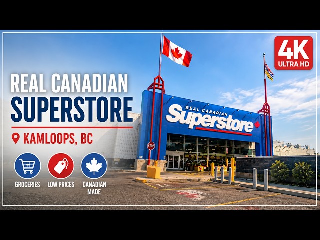 Real Canadian Superstore Kamloops 🇨🇦 | Grocery Shopping Tour in 4K