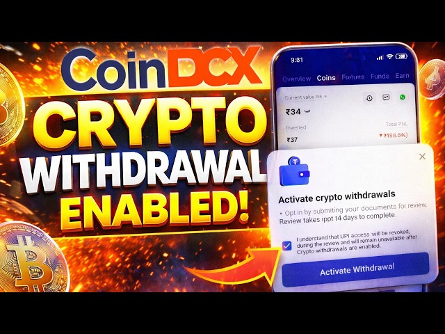 How To Enable Crypto Deposit And Withdrawal On CoinDCX Exchange ? Step-By-Step Guide
