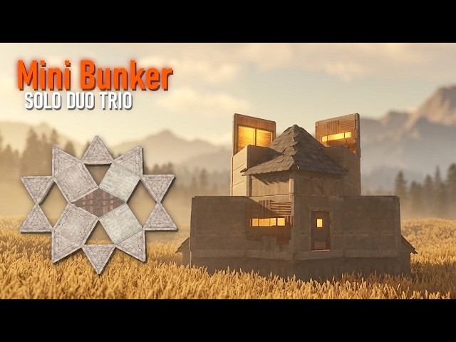 RUST SOLO DUO TRIO BUNKER BASE DESIGN (I Built the PERFECT TRIO BUNKER Base Design)