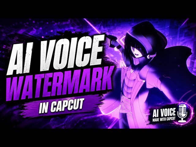 AI VOICE WATERMARK IN CAPCUT | FULL TUTORIAL