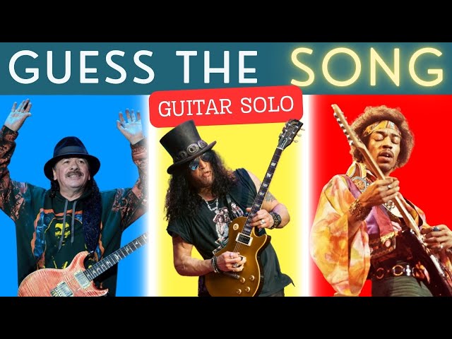 Guess the SONG - Name the Songs by the ICONIC GUITAR SOLO 🎸 | Music Quiz:
