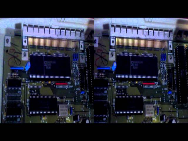 Amiga 500 motherboard 3D